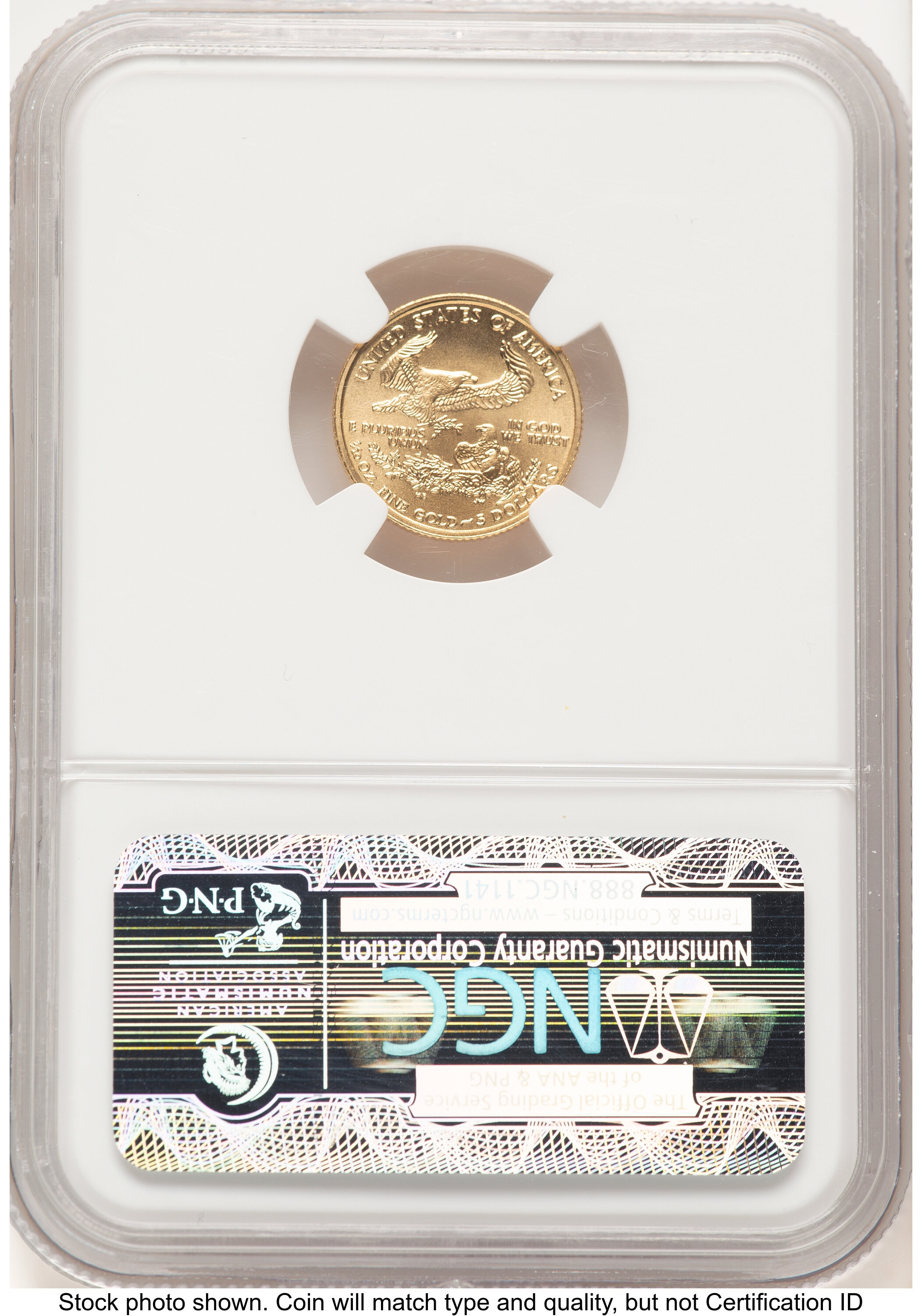 2006-W Burnished Gold Eagle 1/10 oz Brown Label NGC MS70