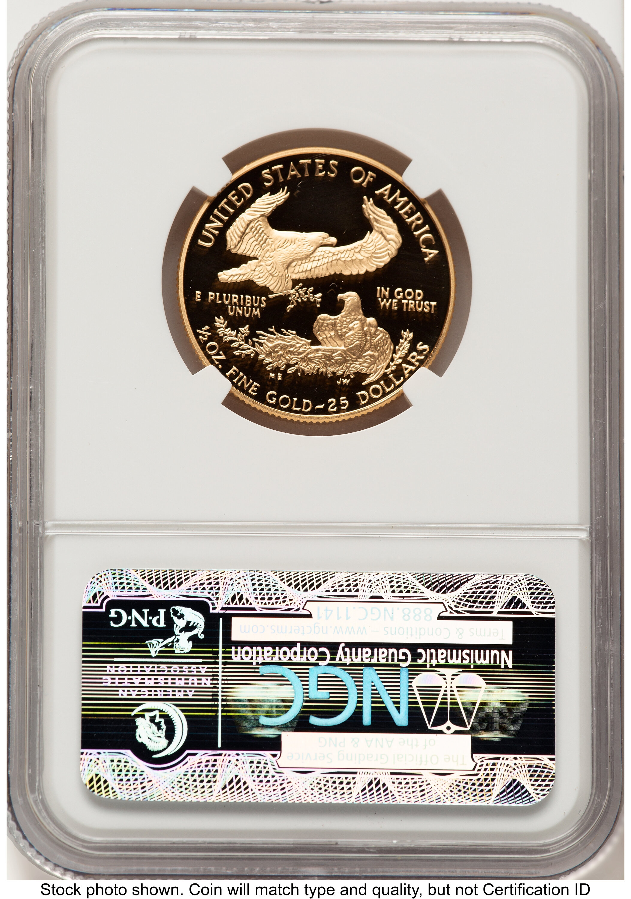 1996-W Proof Gold Eagle 1/2 oz Brown Label NGC PF70 - LCR Coin