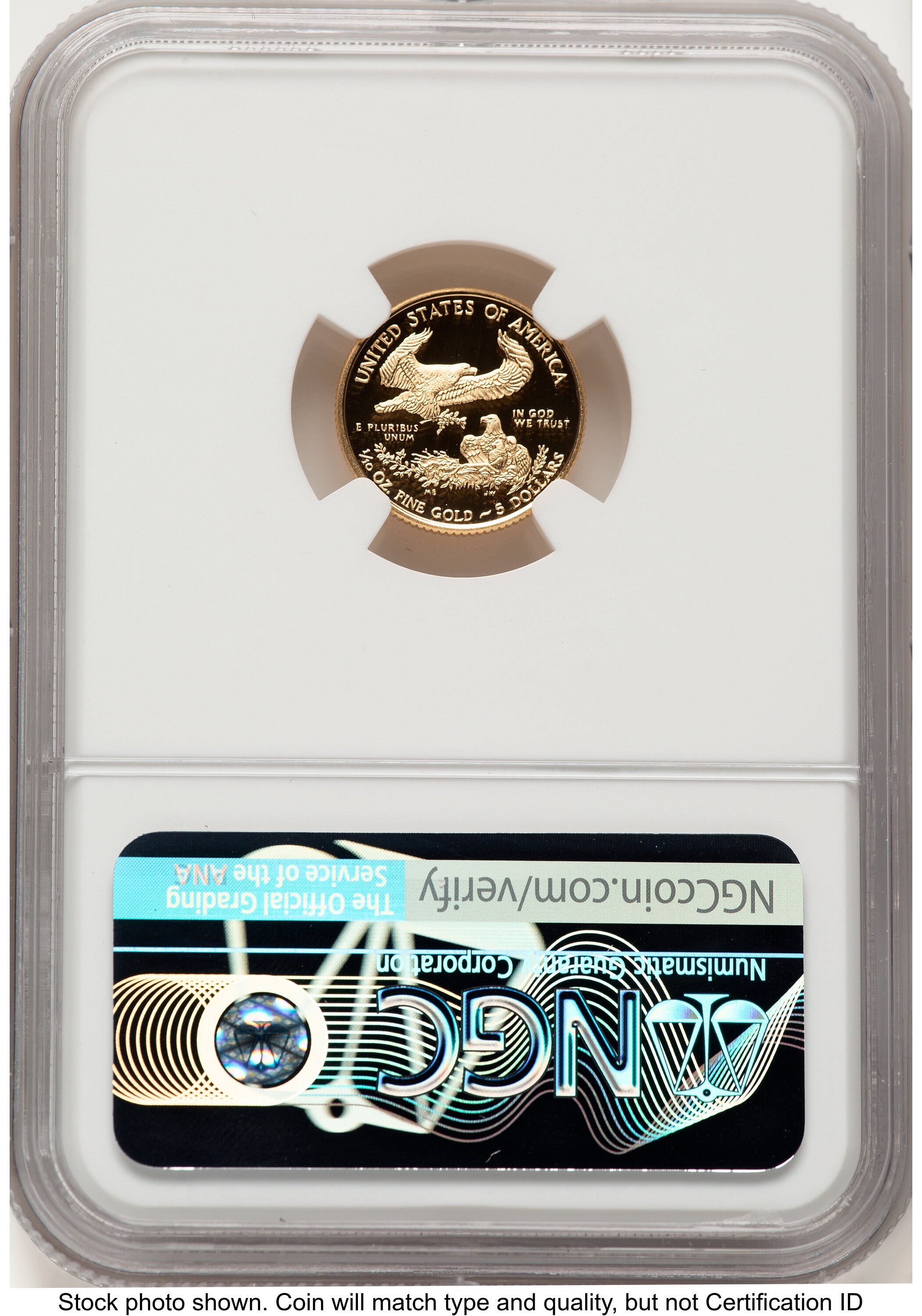 2018-W Proof Gold Eagle 1/10 oz Saint Gaudens Label NGC PF70 - LCR