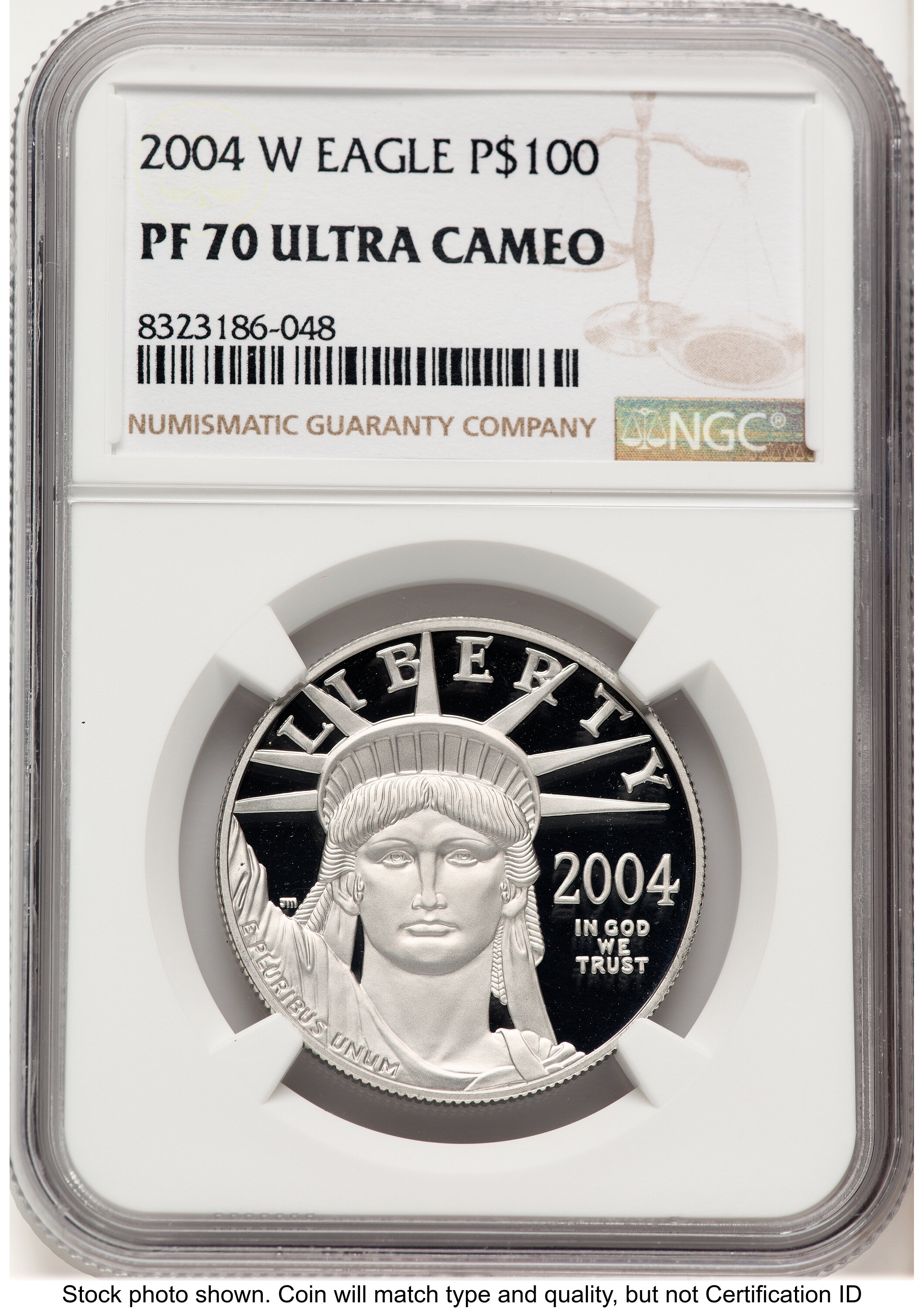 2004-W Proof Platinum Eagle 1 oz Brown Label NGC PF70 - LCR Coin