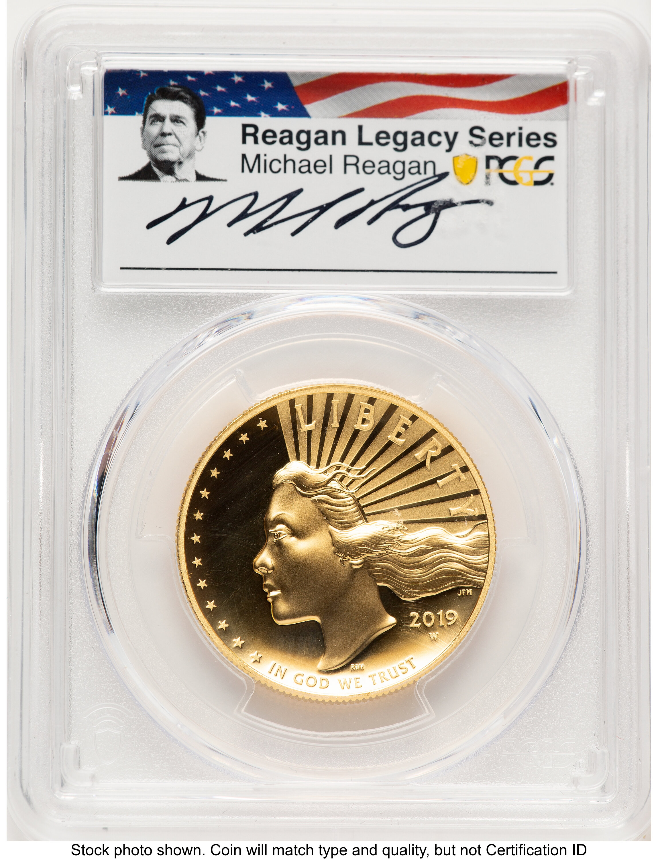 2019-W G$100 American Liberty High Relief Enhanced DMPL Reagan
