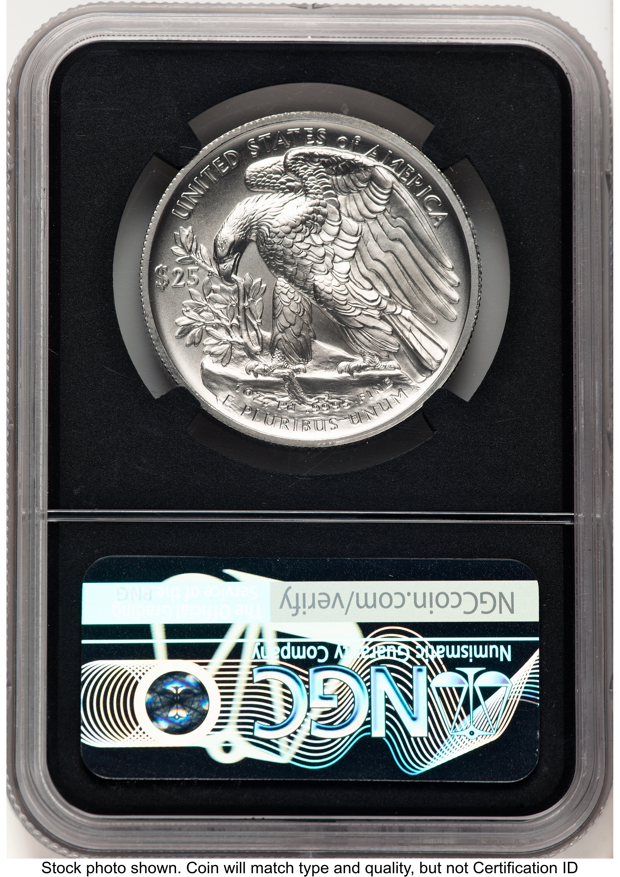 2020-W Palladium Eagle 1 oz Burnished Anna Cabral NGC MS70