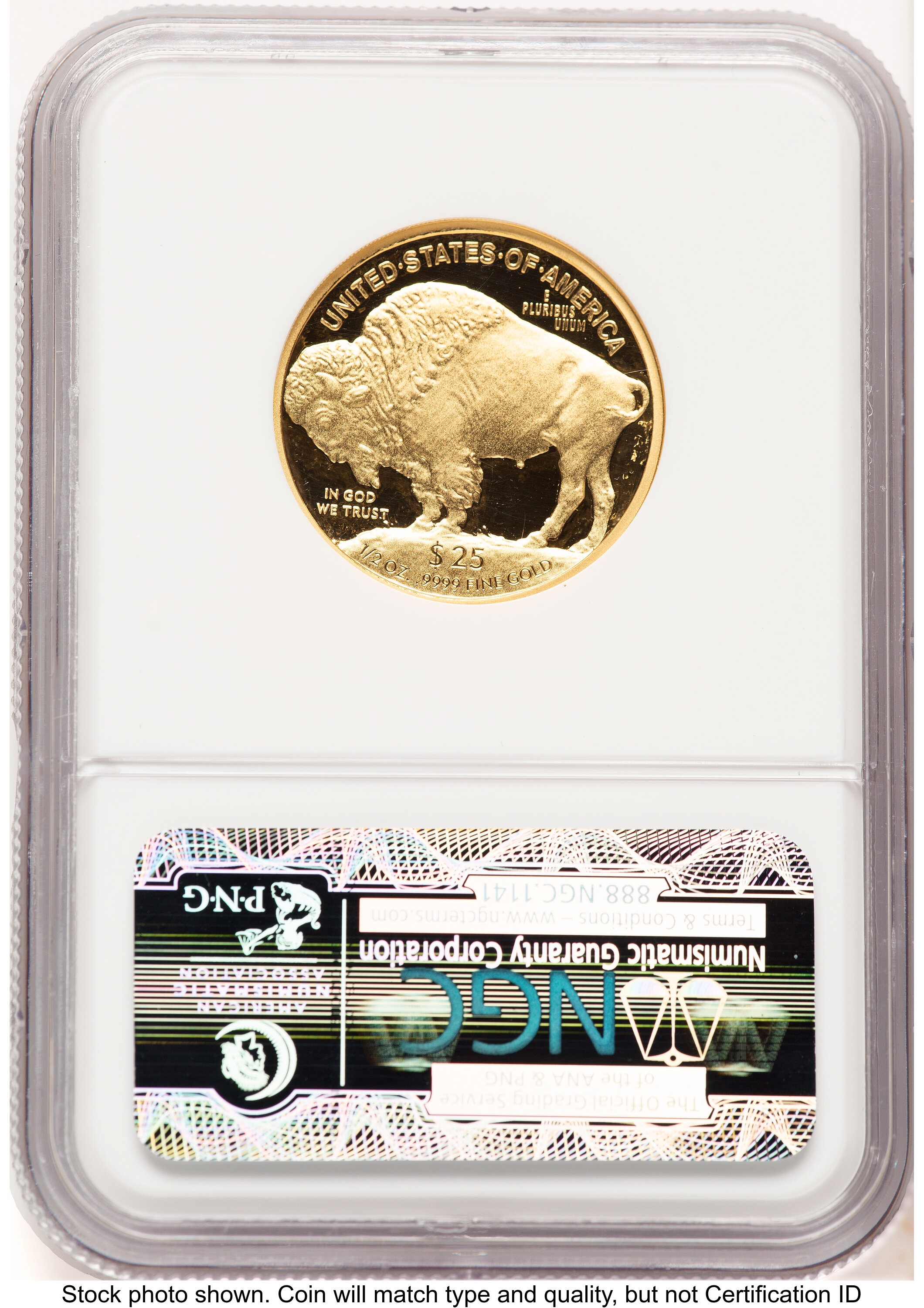 2008-W Proof Gold Buffalo 1/2 oz First Year of Issue NGC PF70