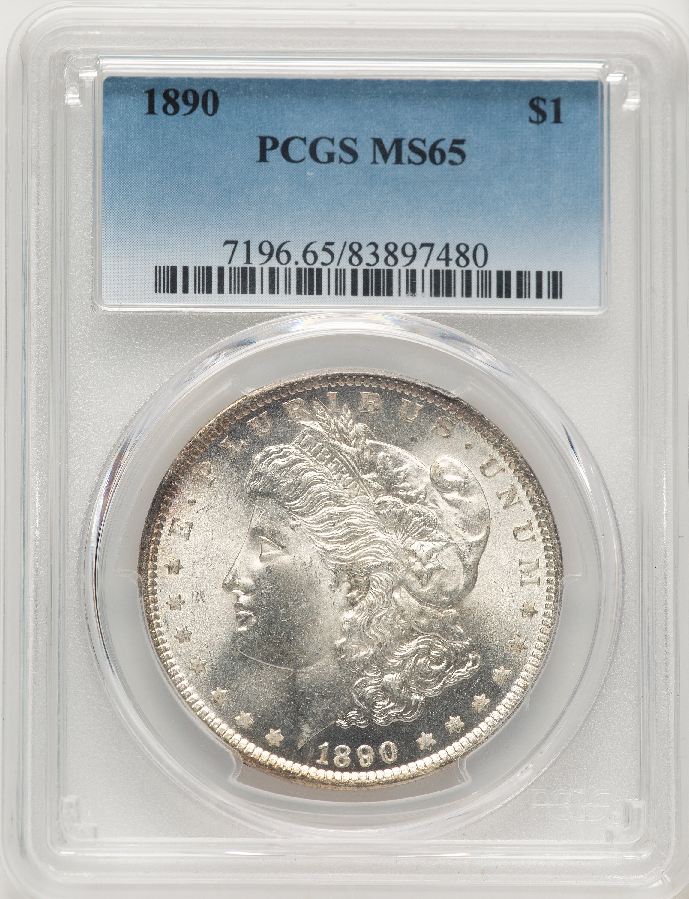 1890 Morgan Dollar PCGS MS65 (784478035) - LCR Coin