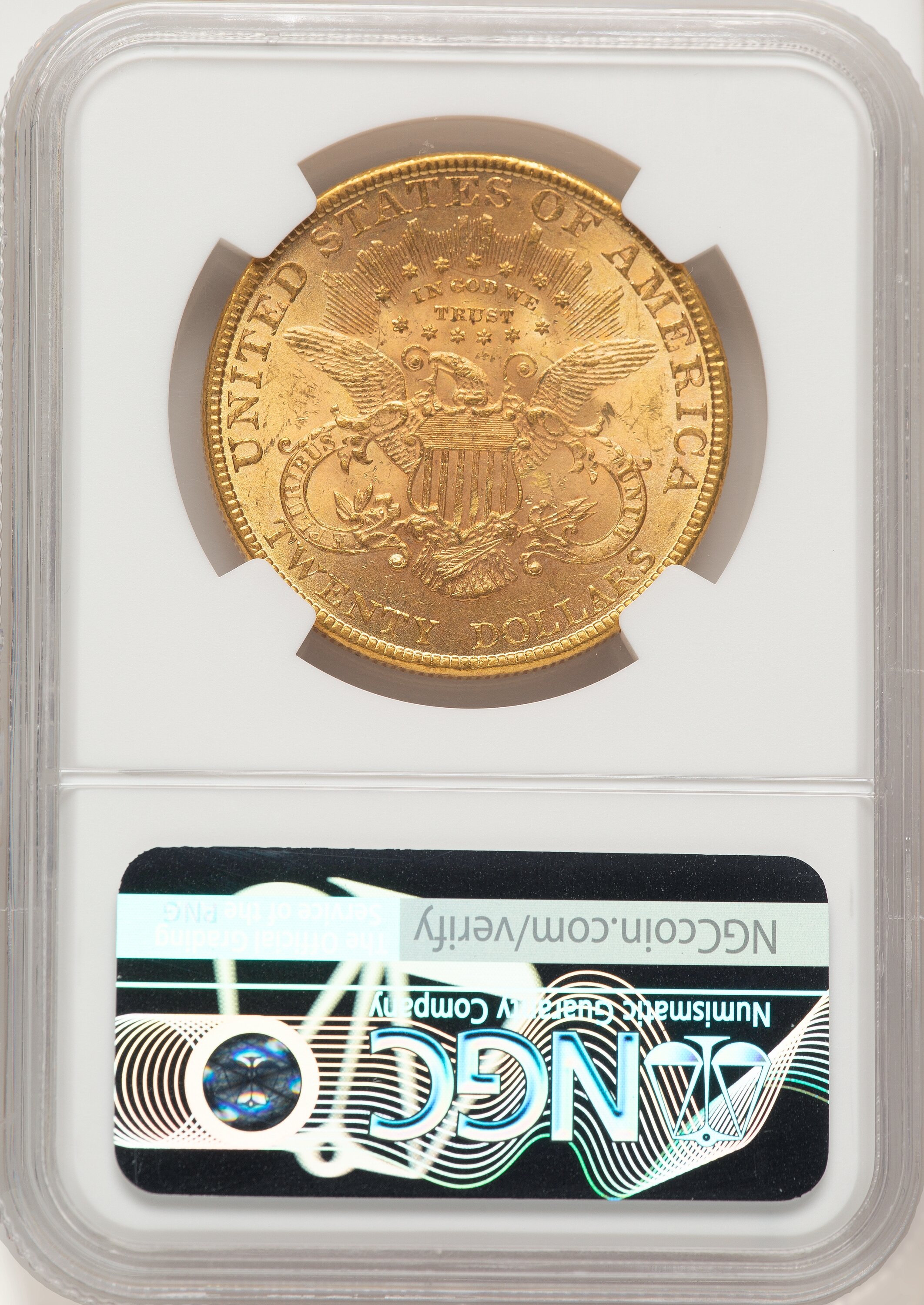 1889 $20 Liberty Double Eagle NGC MS63 - LCR Coin