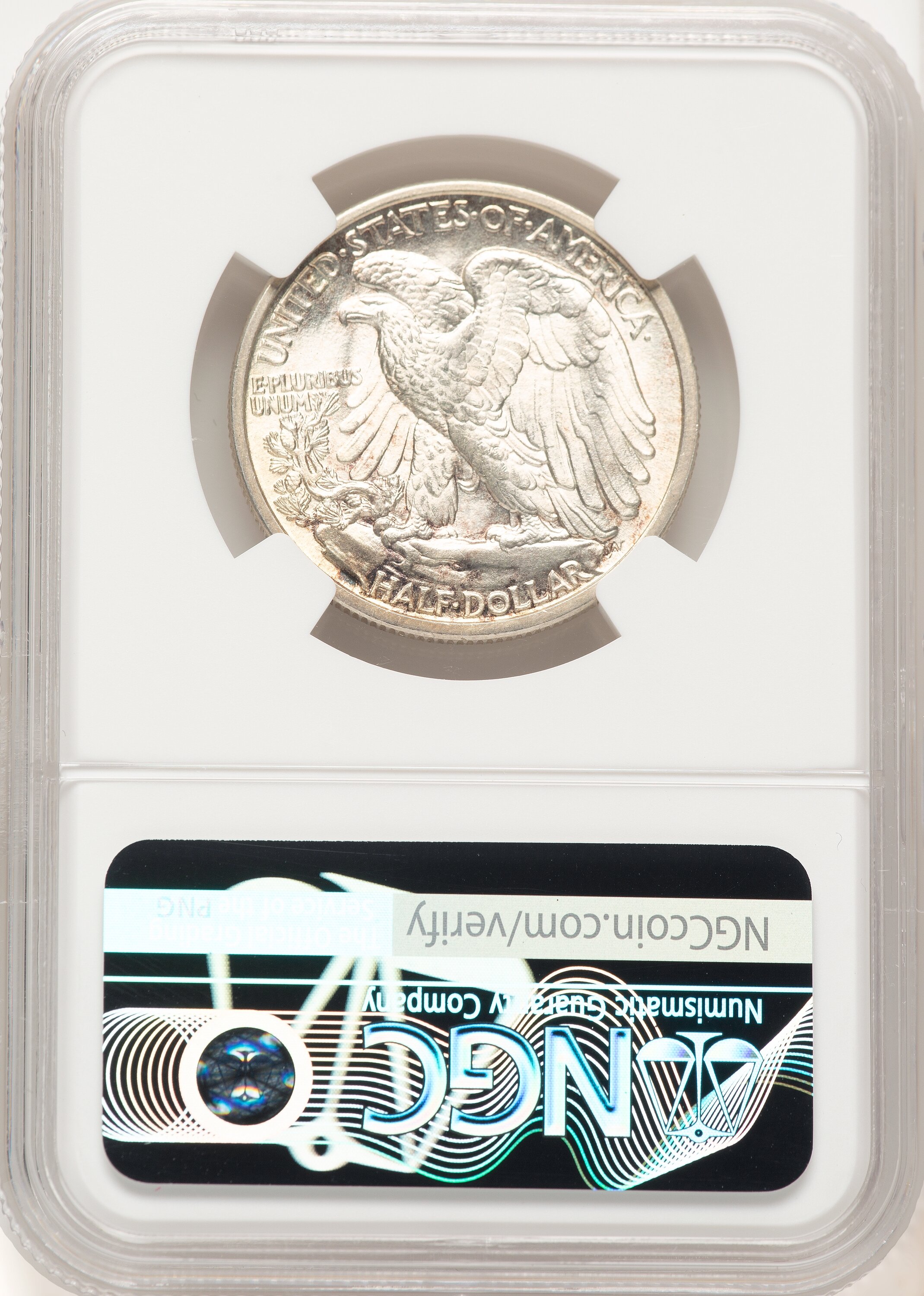 1917-D 50C OBVERSE Walking Liberty Half Dollar NGC MS65 - LCR Coin
