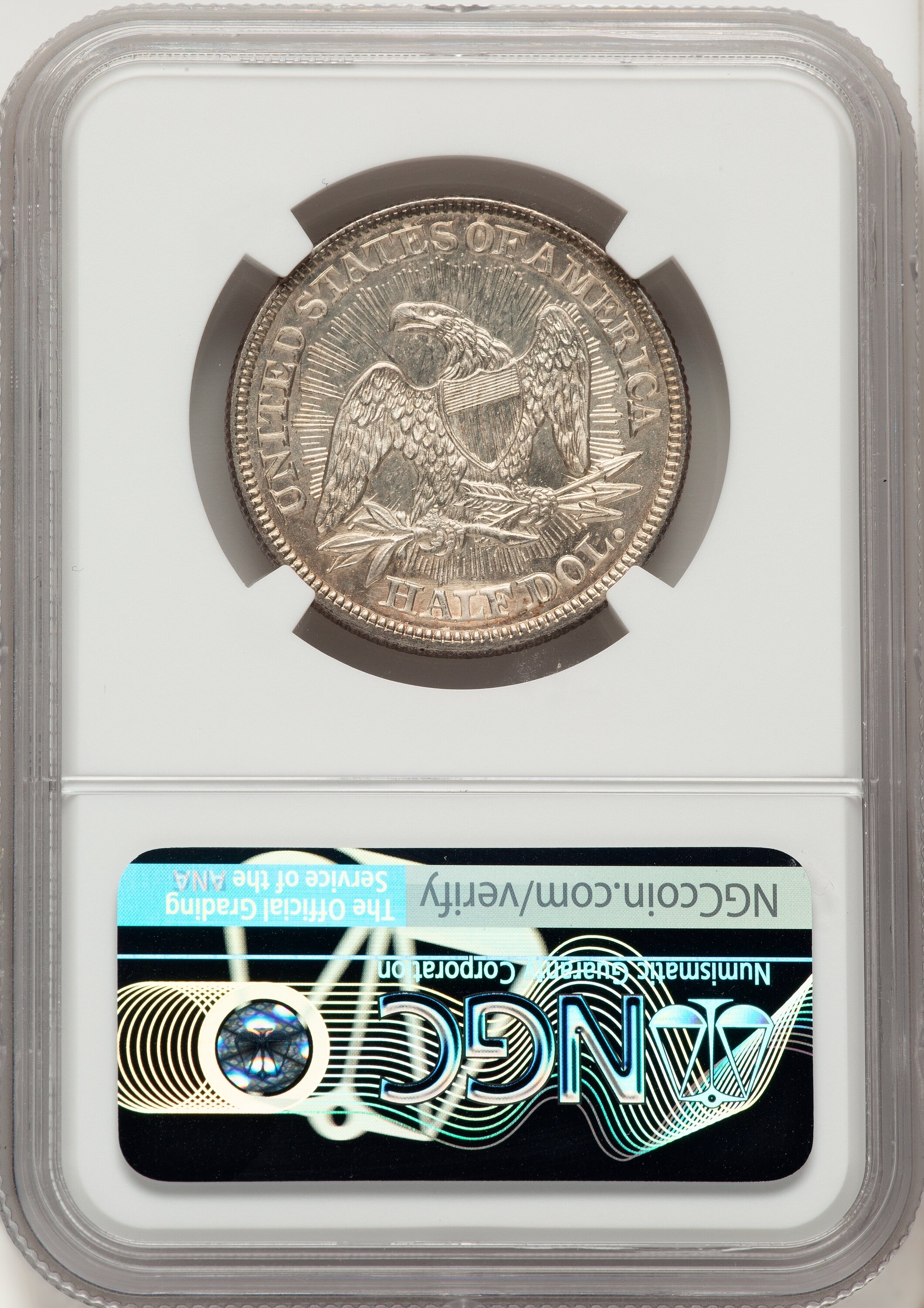 1853 50C Arrow and Rays Seated Half Dollar NGC MS66 - LCR Coin