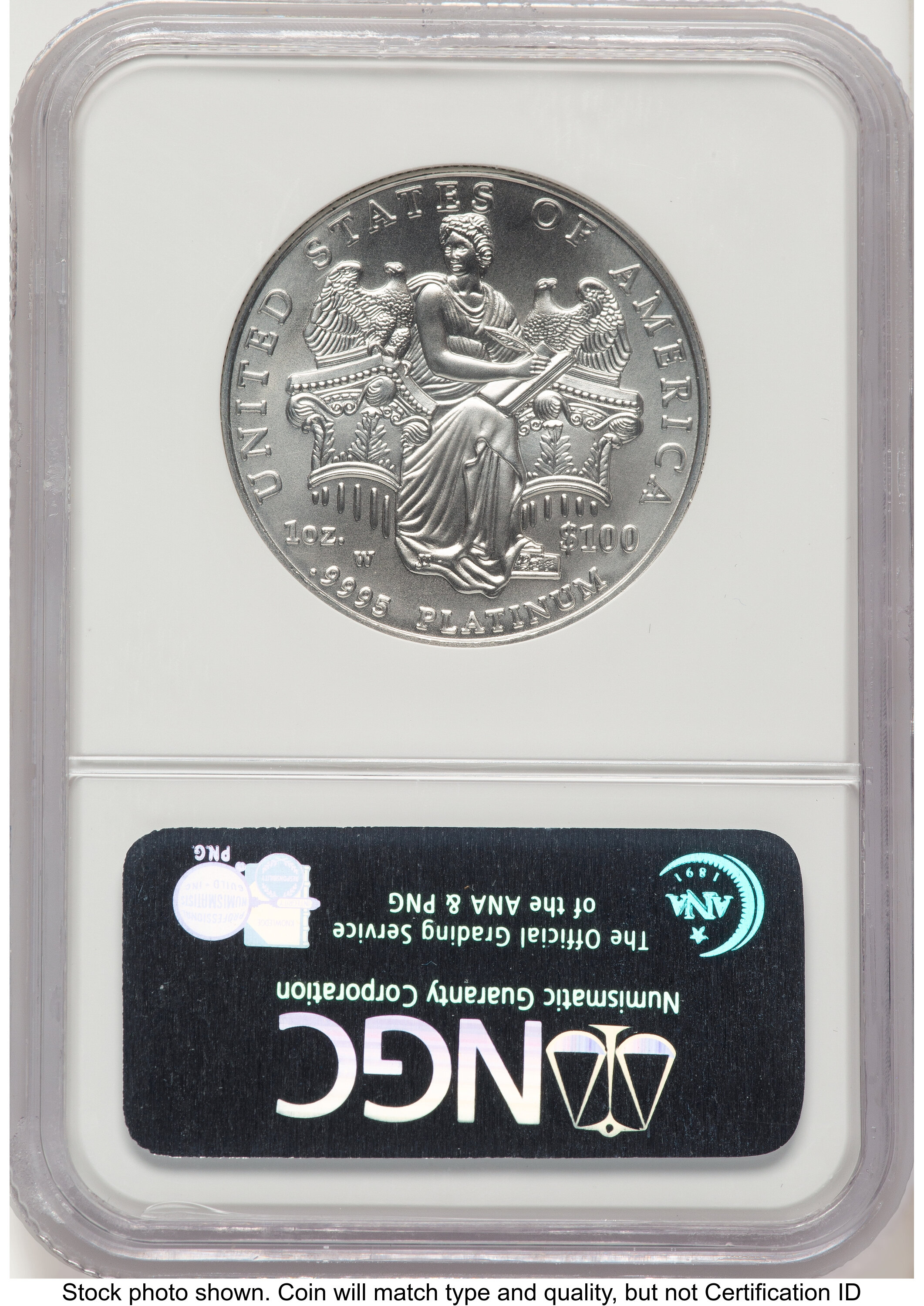 2006-W Burnished Platinum Eagle 1 oz ER Blue NGC MS70 - LCR Coin