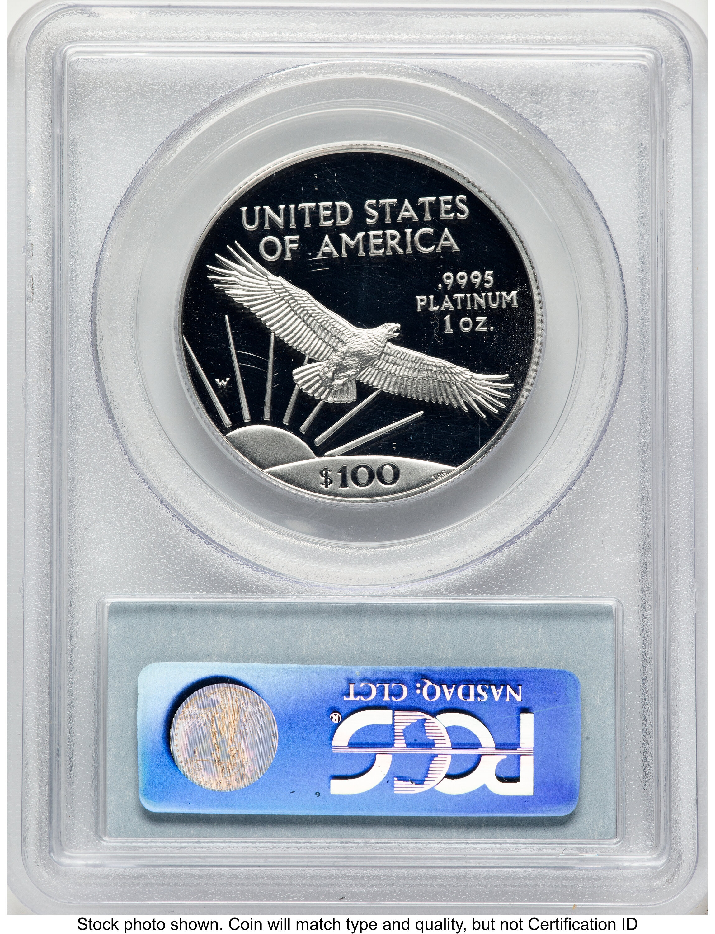 1997-W Proof Platinum Eagle 1 oz Blue Label PCGS PR70 - LCR Coin