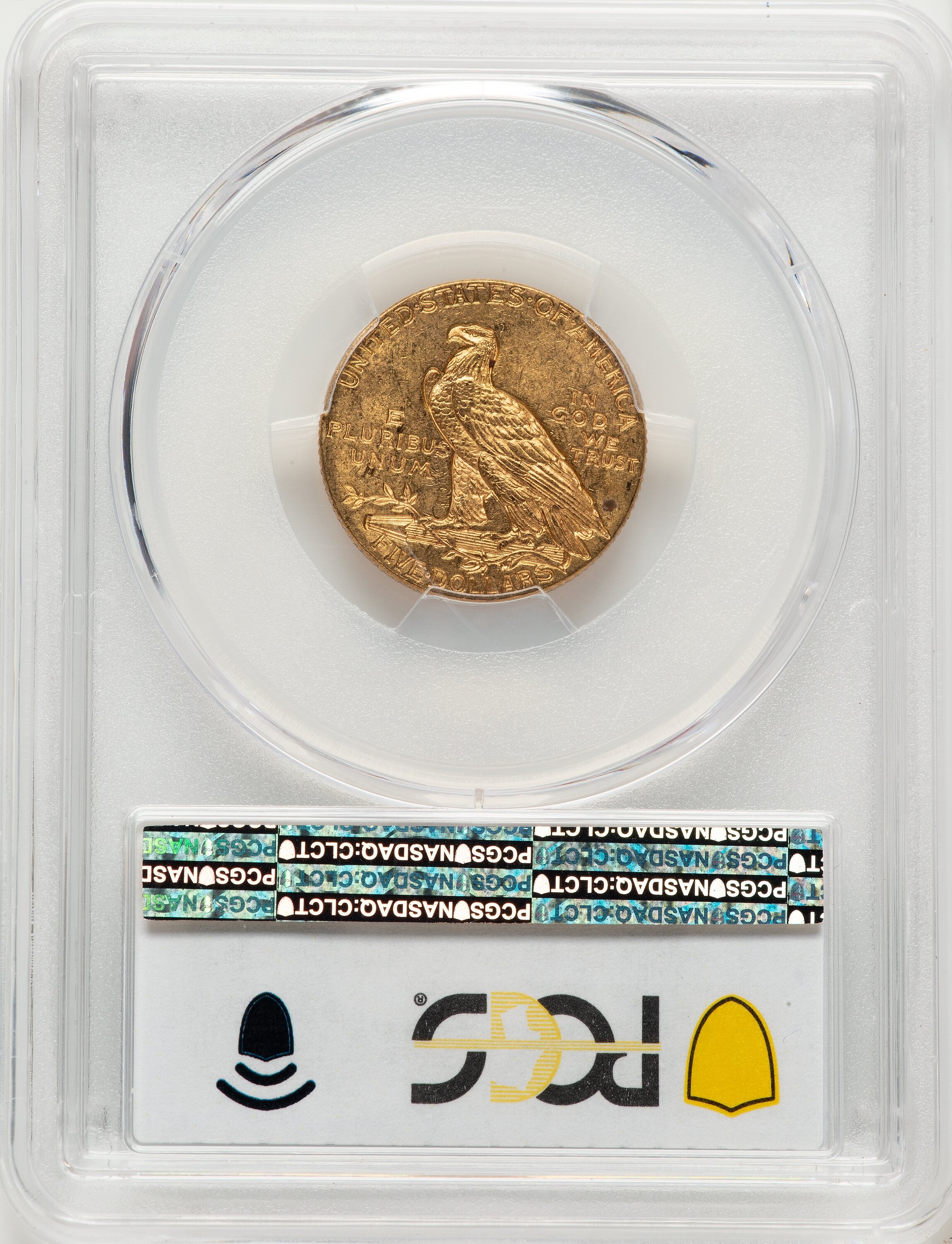 1915 $5 CAC Blue Gradient Indian Half Eagle PCGS MS63 - LCR Coin