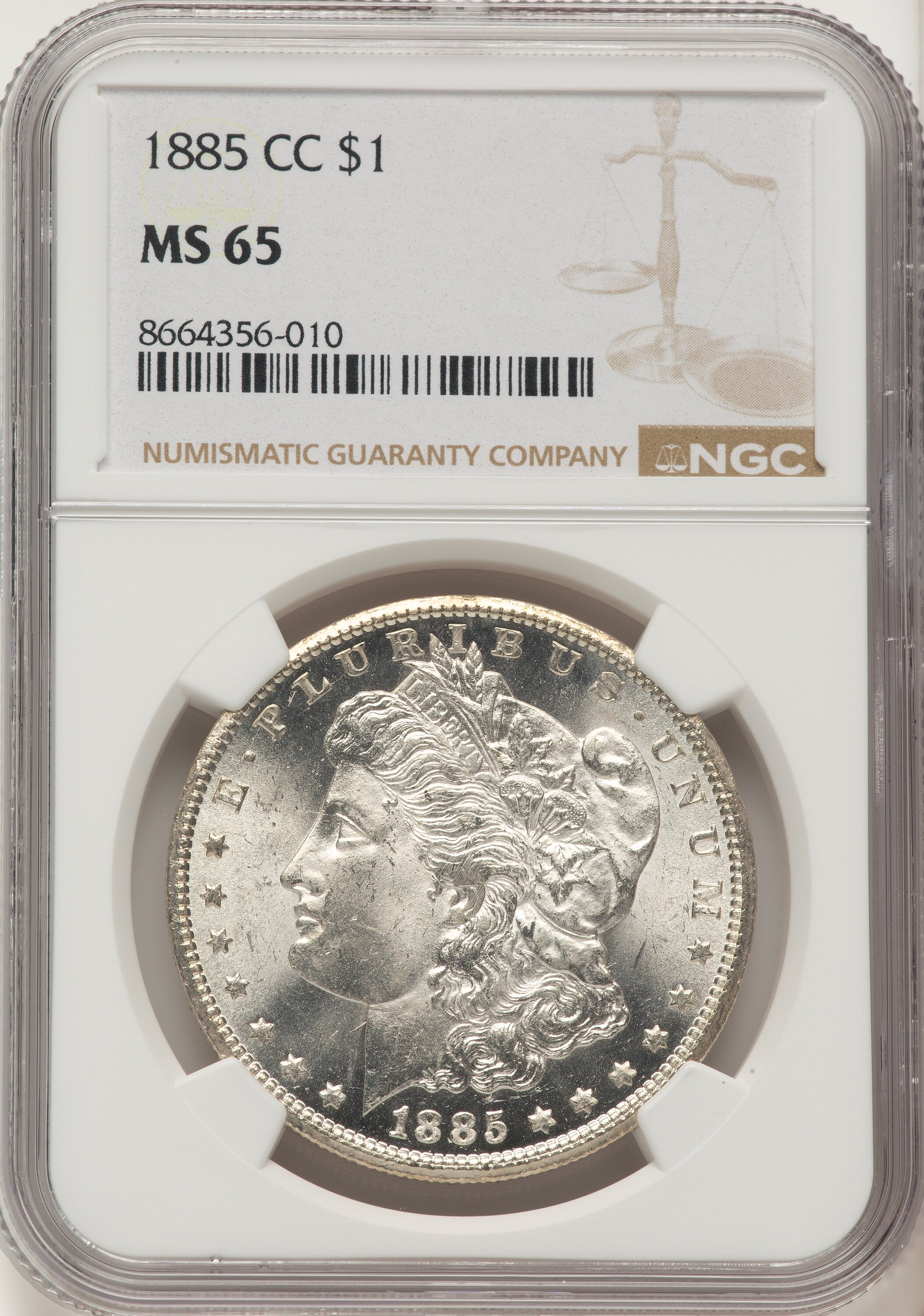 NGC MS63 MORGAN DOLLAR モルガンダラー 1882年 鑑定品 1885-CC Morgan Dollar NGC MS65 - LCR Coin