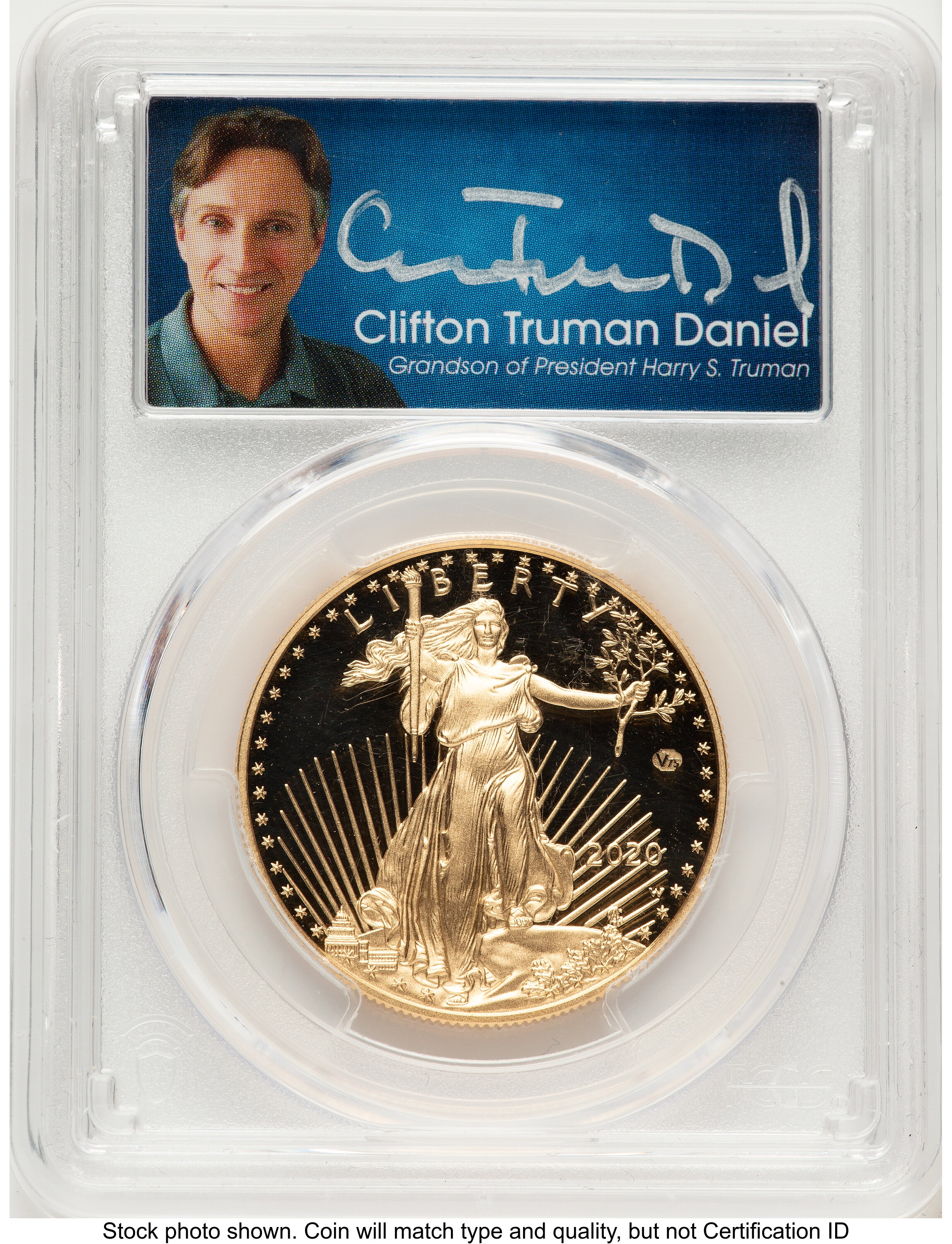 2020-W Proof Gold Eagle V75 Privy One of 1945 Struck 1 oz FDI