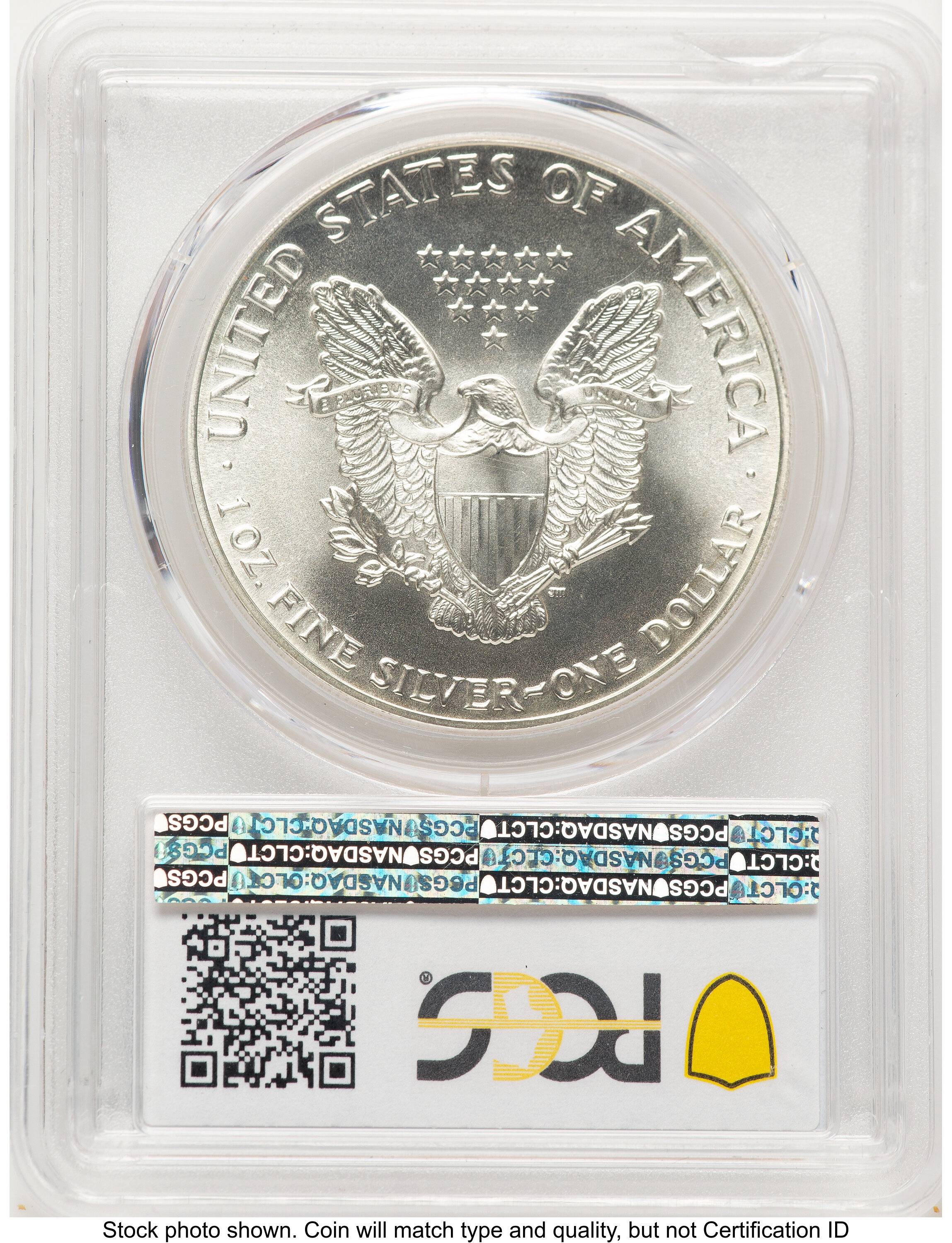 1986 Silver Eagle Blue Gradient PCGS MS70 - LCR Coin