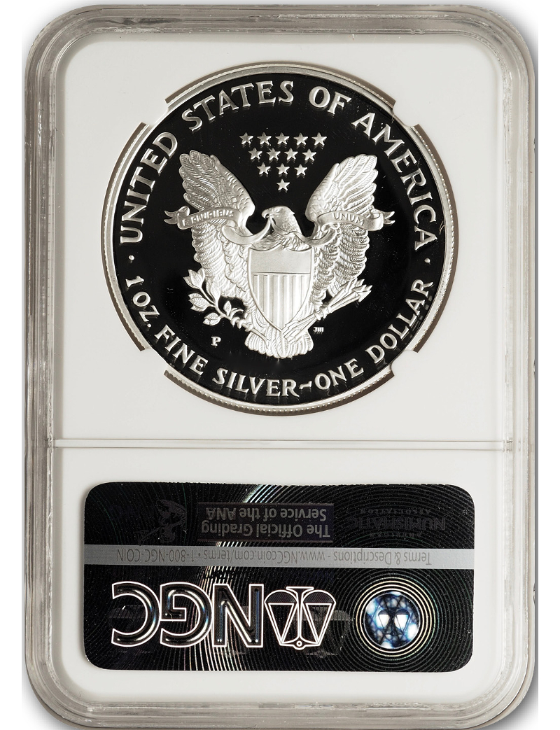 1996-P American Silver Eagle NGC PF70 Ultra Cameo John Mercanti