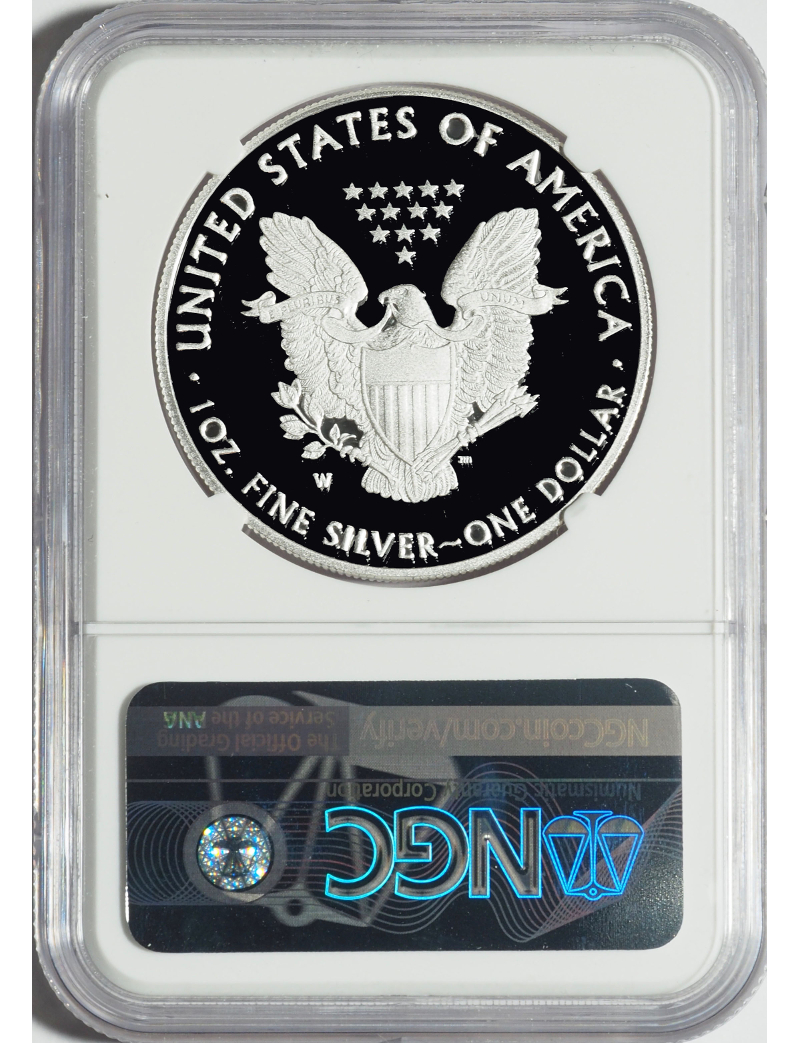 2001-W American Silver Eagle NGC PF70 UCAM Mercanti | LCR Coin
