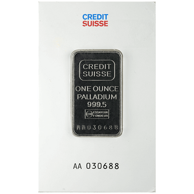 1 oz Palladium Bar .9995 (Random Mint). Third image.