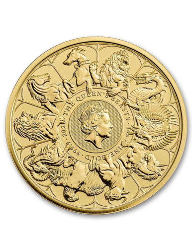 2021 1-oz  Great Britain £100 Gold Queen’s Beasts Completer