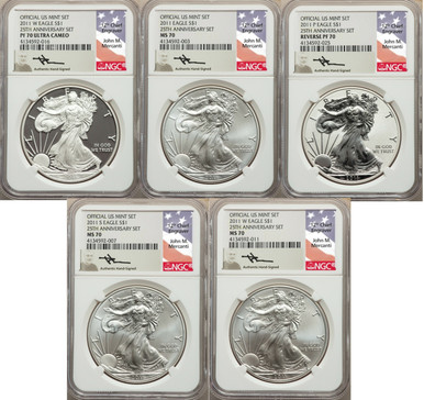 2011-5coin-set-25th-anniv-