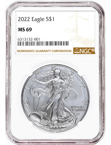 2022 American Silver Eagle NGC MS69 | LCR Coin