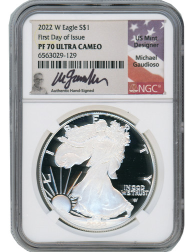 2022-W American Silver Eagle FDI NGC PF70 Ultra Cameo Michael