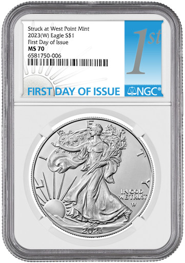 【最高鑑定】　シルバーイーグルNGC MS70　ファーストリリース　11 2023 (W) American Silver Eagle First Day of Issue NGC MS70 | LCR Coin