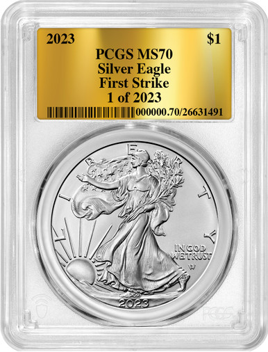 2023 Silver Eagle Special Label 1-2023 First Strike PCGS MS70