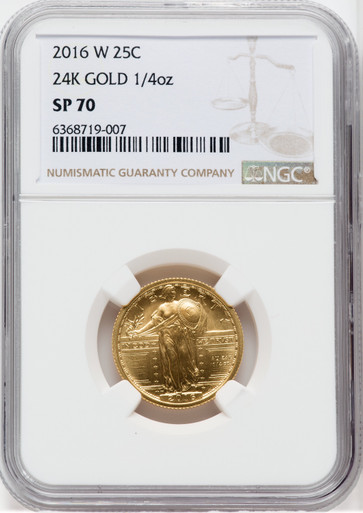 2016-W 25C Standing Liberty Quarter Gold NGC SP70 | LCR Coin