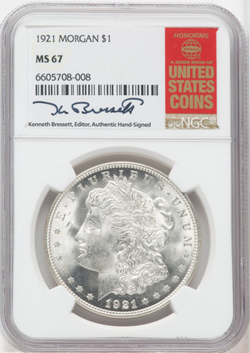 1921 $1 Morgan Morgan Dollar NGC MS67 - LCR Coin