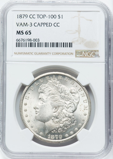1879-CC $1 VAM 3 Capped Die Morgan Dollar NGC MS65 | LCR Coin
