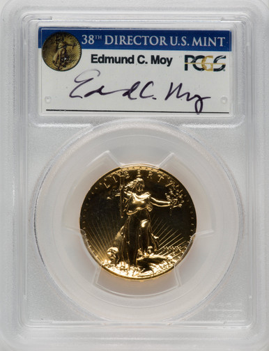 2009 $20 Ultra High Relief Double Eagle Moy Signature PCGS MS70