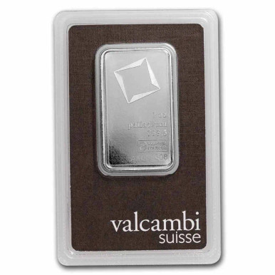 Valcambi 1 oz Palladium Bar New in Assay. Third image.