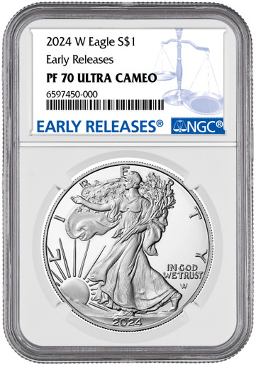 2024-W Silver Eagle Early Releases NGC PF70 Ultra Cameo