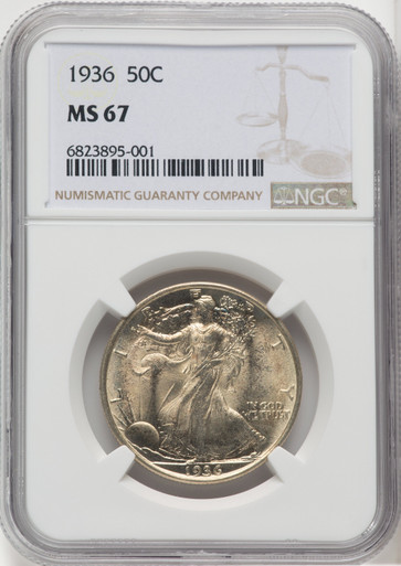 1936 50C Walking Liberty Half Dollar NGC MS67 (763449003) | LCR Coin