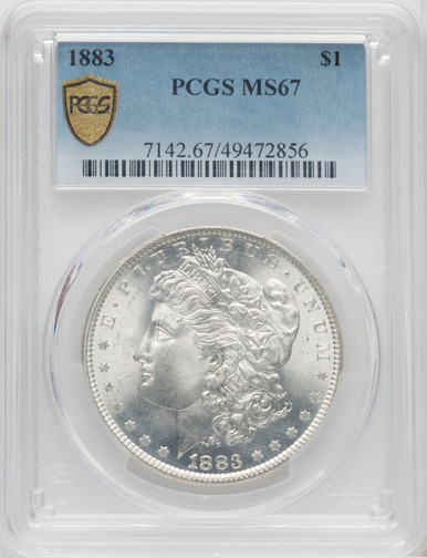 1883 Morgan Dollar PCGS MS67 - LCR Coin