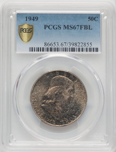 1949 50C FL Franklin Half Dollar PCGS MS67. Third Image