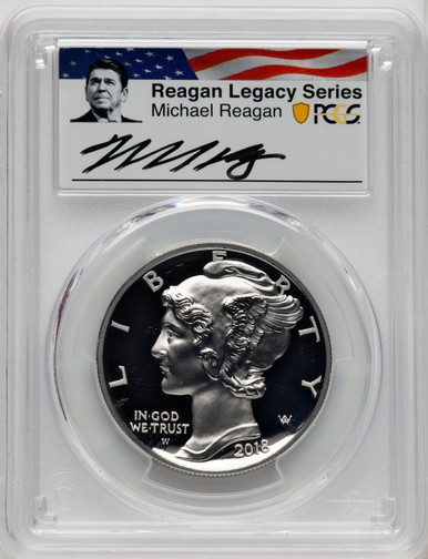 2018-W Palladium Eagle 1 oz Reagan Legacy Series Michael Reagan