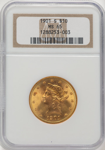 1901-S $10 Liberty Eagle NGC MS65. Third Image