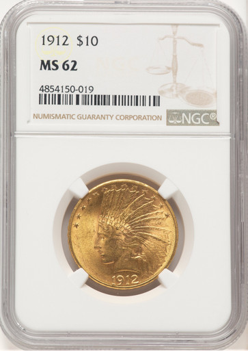 1912 $10 Indian Eagle NGC MS62 (779429015). Third Image