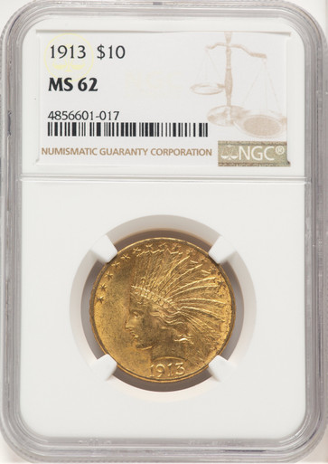 1913 $10 Indian Eagle NGC MS62 (779429016). Third Image