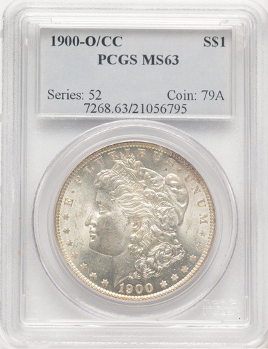 1900-O/CC Morgan Dollar PCGS MS63 (778946003). Third Image