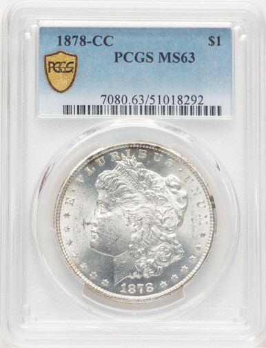 1878-CC Morgan Dollar PCGS MS63 (779070004). Third Image