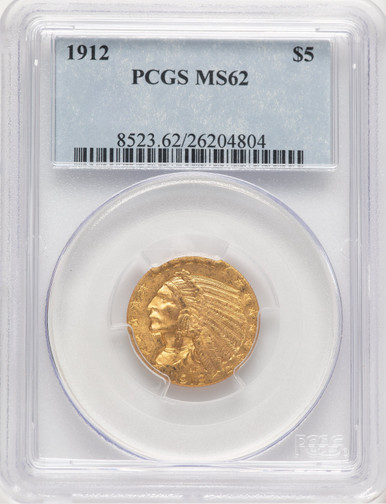1912 $5 Indian Half Eagle PCGS MS62 (779143037). Third Image