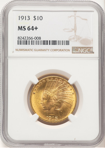 1913 $10 Indian Eagle NGC MS64+. Third Image