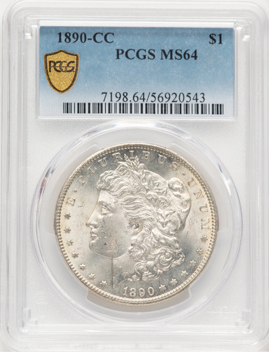 1890-CC Morgan Dollar PCGS MS64 (777450003). Third Image