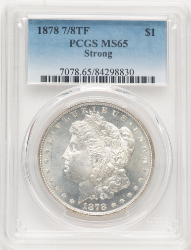 1878 7/8TF STRONG Morgan Dollar PCGS MS65 (777426007). Third Image