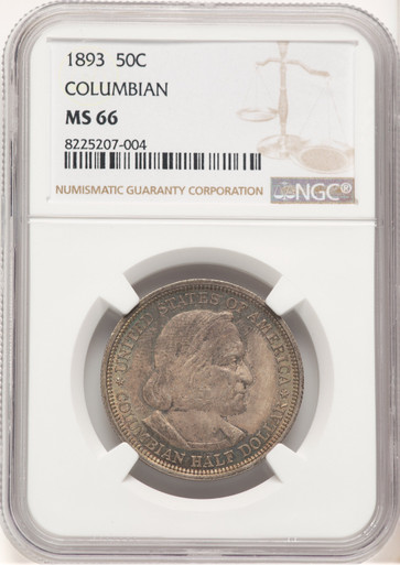 1893 50C COLUMBIAN Commemorative Silver NGC MS66 (778741020). Third image.
