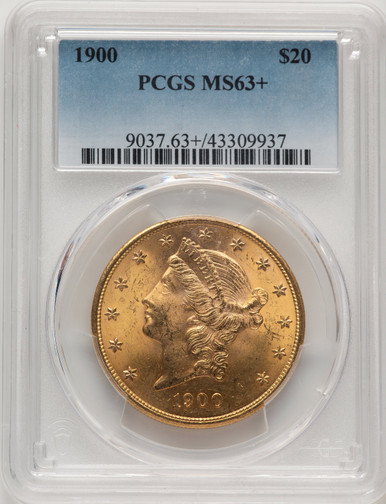 1900 $20 Liberty Double Eagle PCGS MS63+ (777304048). Third Image