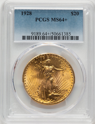 1928 $20 Saint-Gaudens Double Eagle PCGS MS64+ (177284081). Third Image