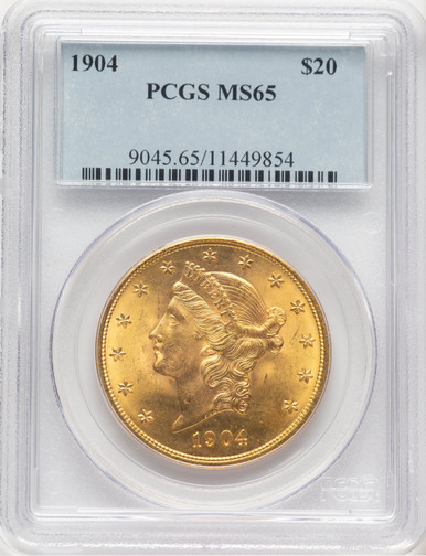 1904 $20 Liberty Liberty Double Eagle PCGS MS65 (177385003). Third Image