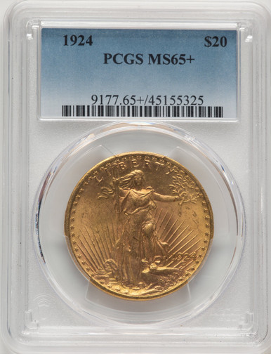 1924 $20 Saint Saint-Gaudens Double Eagle PCGS MS65+ (507297002). Third Image